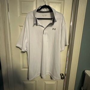 4XL Under Armour Men's Tech Golf Polo - White